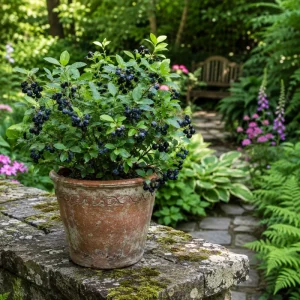 Wild Huckleberry Live Plants - Set of 2, 2-4 Inch Tall, 1.5” Pot, Hardy Berry Shrubs for Outdoor - Image 3