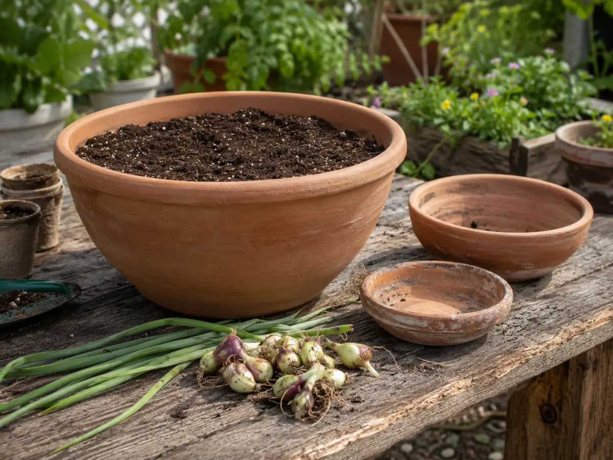 Choosing the Right Container for walking onions