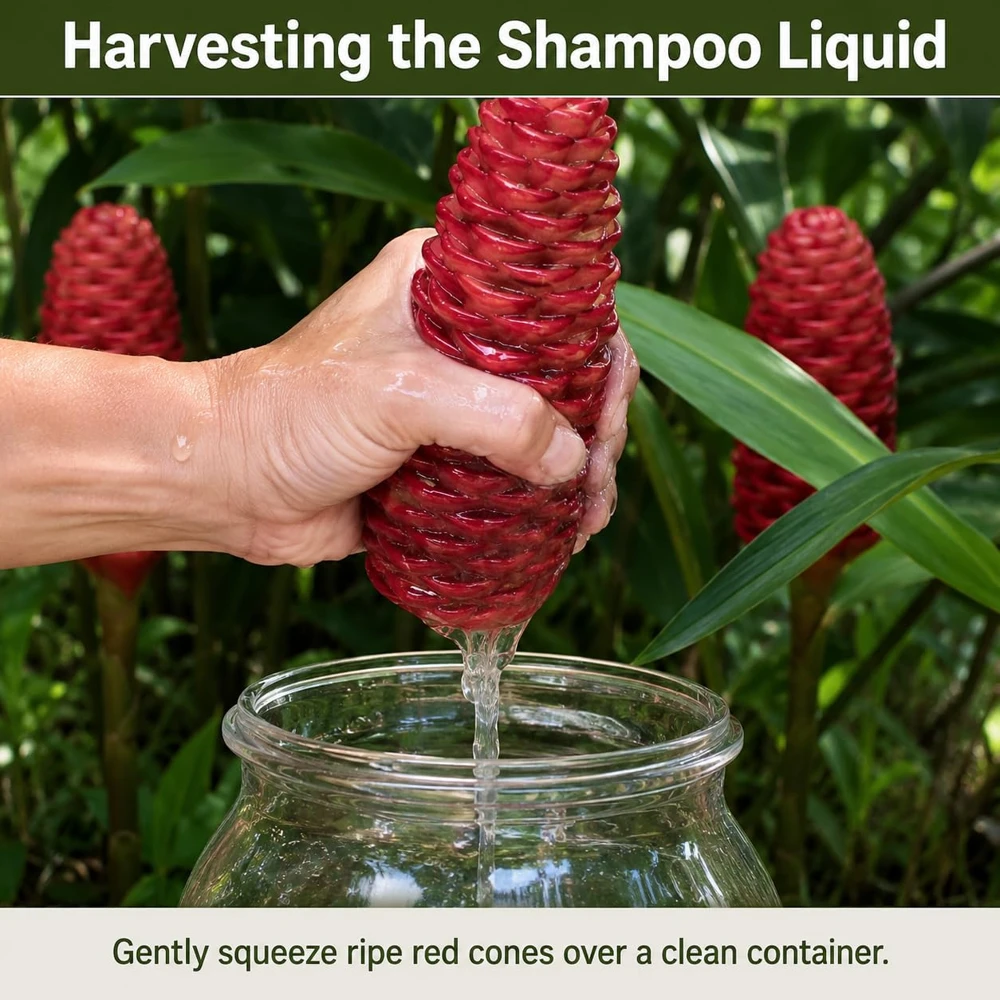 12 Awapuhi Shampoo Ginger Rhizomes - Zingiber Zerumbet Pinecone Roots for Outdoor Garden - Image 4