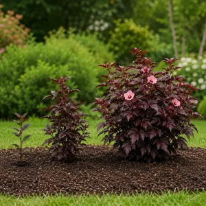 Cranberry Hibiscus Live Plant – Hibiscus Acetosella Starter 4-7 Inches Tall – Red Foliage – Indoor Outdoor Garden Patio - Image 5