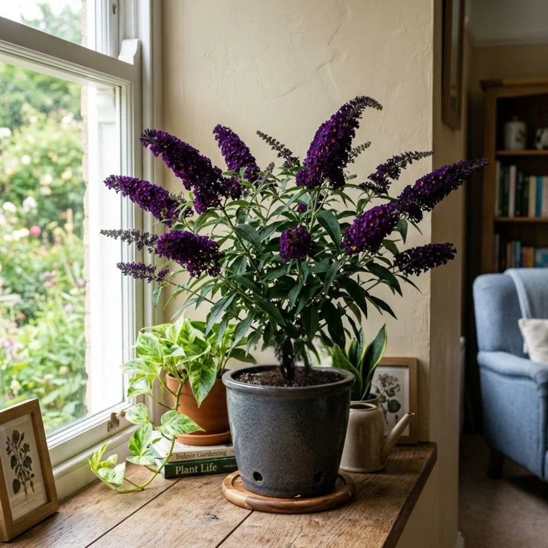 Deep Purple Buddleja Live Plant – Vibrant Lavender Bush for Pollinators – Outdoor - Image 4