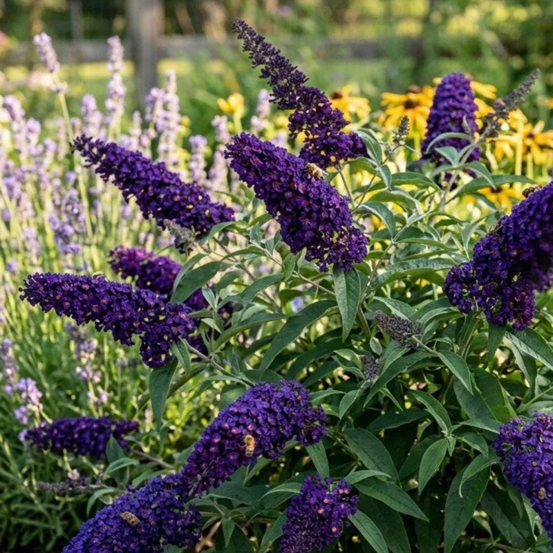 Deep Purple Buddleja Live Plant – Vibrant Lavender Bush for Pollinators – Outdoor - Image 6