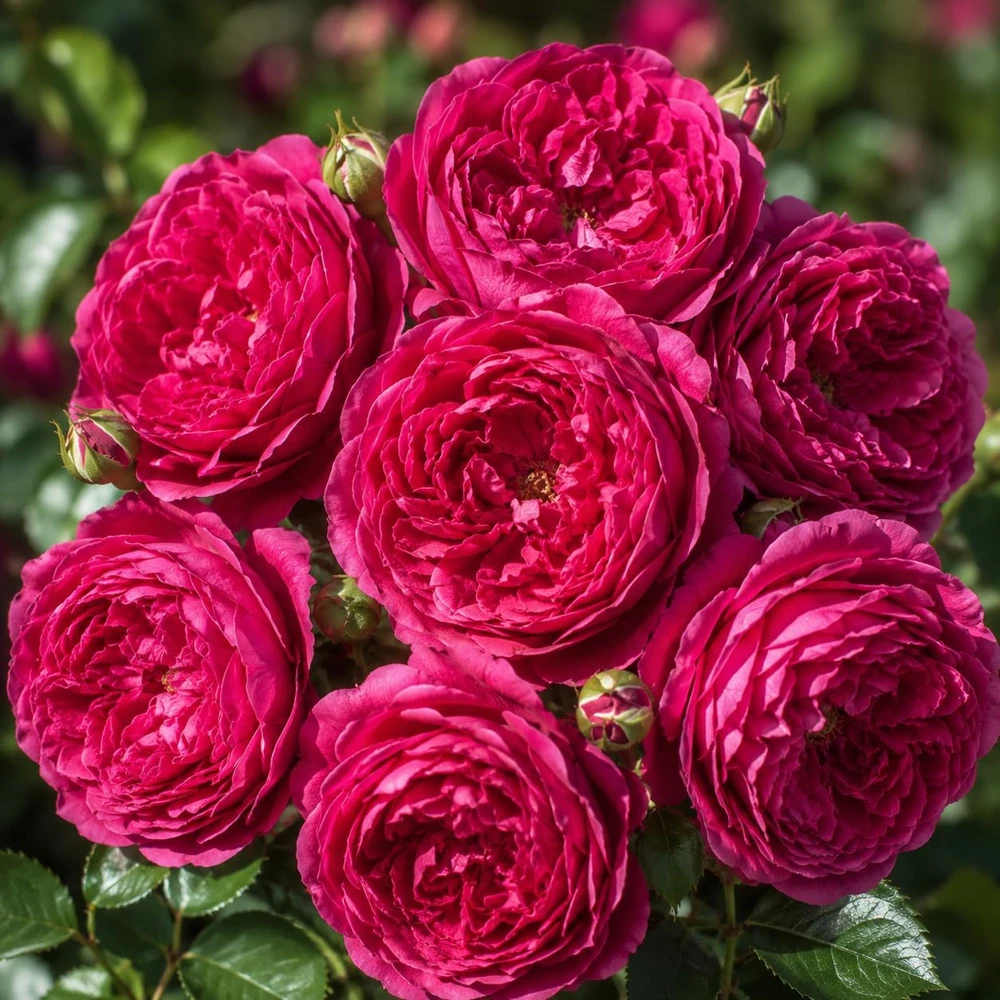Deep Red Pink Rose Plant Live - Fragrant Flowering Bush, 4-6 Inch Tall - Image 1