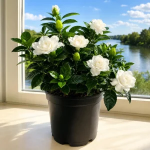 Frostproof Jasmine Live Plant, Fragrant White Vine, 4-6 Inch Tall - Image 1