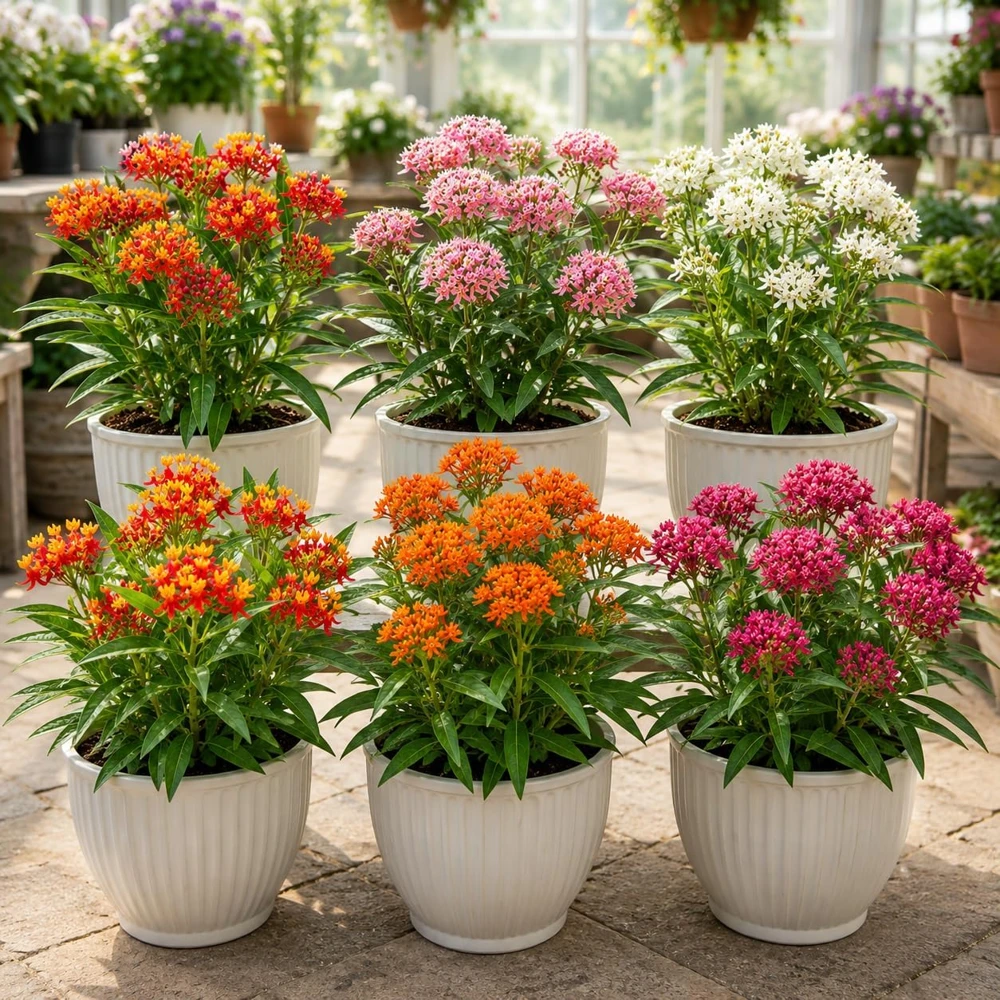 Mix Tropical Milkweed Live Plant Set – 4 Plants, 4-8 Inch Tall, Perennial - Image 3