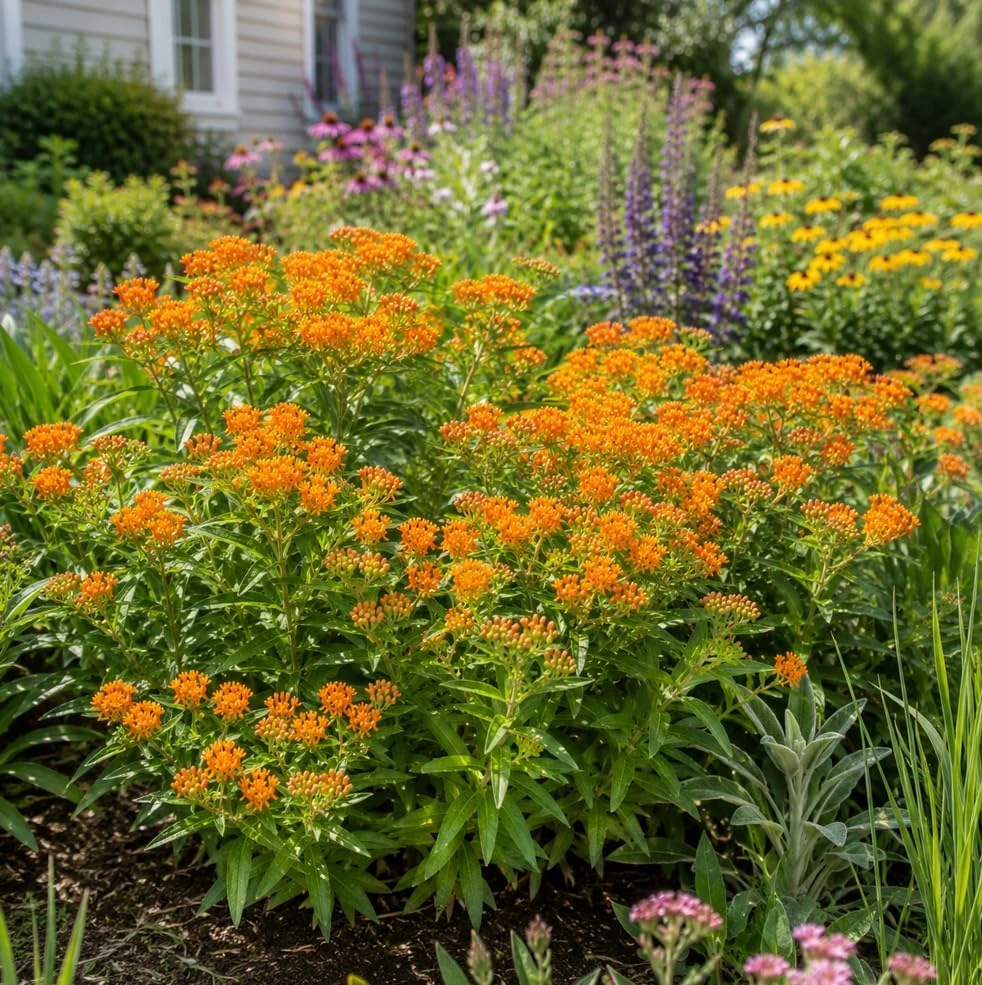 Orange Butterfly Milkweed Live Plants - 2 Pack, 4-7 Inch, Perennial - Image 2