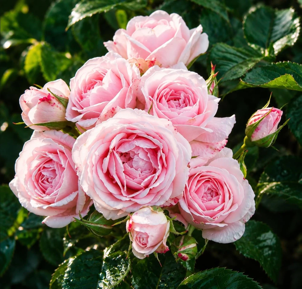 Pink Climbing Rose Bush Live Plant – Fragrant Flower for Garden, 4-6 Inc Tall - Image 1