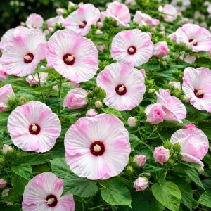 Pink White Hibiscus Plant Live, Hardy Tropical Shrub, 4-8 Inch Tall - Image 3