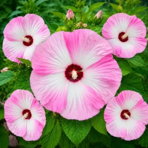 Pink White Hibiscus Plant Live, Hardy Tropical Shrub, 4-8 Inch Tall - Image 4