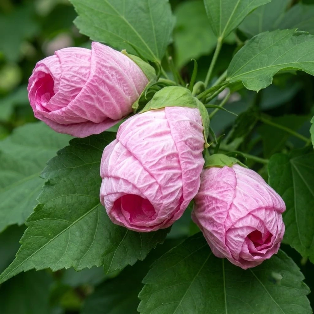 Pink White Hibiscus Plant Live, Hardy Tropical Shrub, 4-8 Inch Tall - Image 5