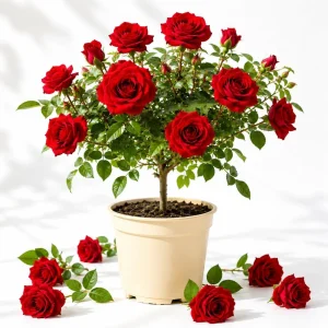 Red Don Juan Climbing Rose Plant - Fragrant Live Bush, 4-6 Inch Tall - Image 1
