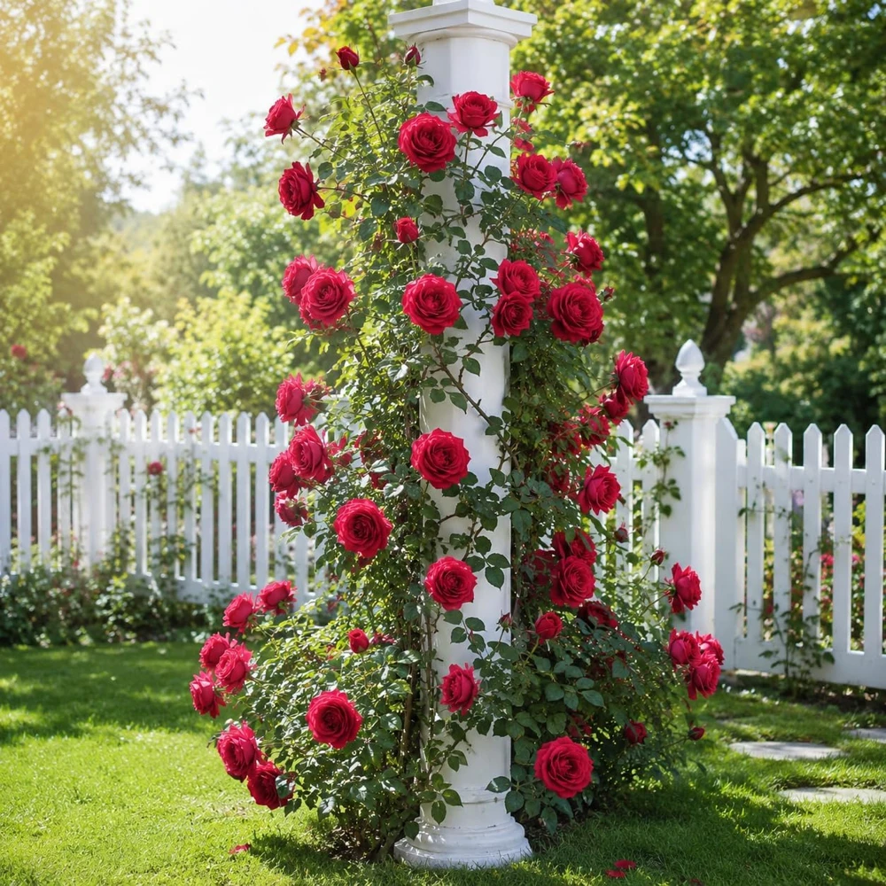 Red Don Juan Climbing Rose Plant - Fragrant Live Bush, 4-6 Inch Tall - Image 7