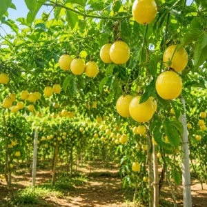 Set 2 Yellow Passionfruit Live Plants for Planting, 4-8 Inch Tall, No Pot - Image 3