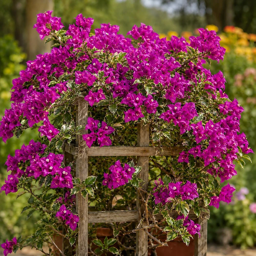 Set of 2 Blueberry Ice Bougainvillea Live Plants, 4-7 Inches Tall, Flowering Vine - Image 2