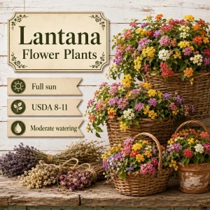 Set of 2 Chapel Hill Gold Lantana Live Plants - Yellow Flowering Shrub, 4-7 Inches Tall, Outdoor - Image 3