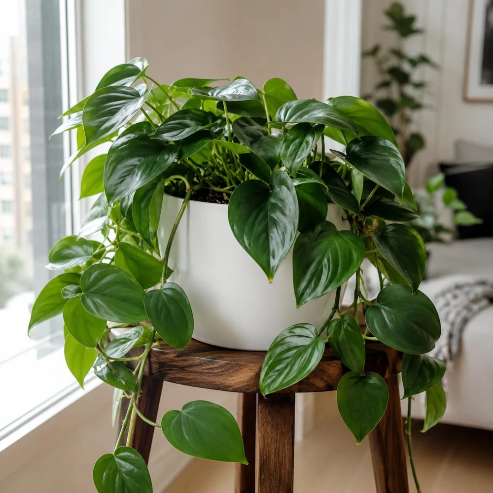 Set of 2 Heartleaf Philodendron Live Plants, 5-8" Tall in 4" Pots, Indoor Vining Houseplant - Image 3