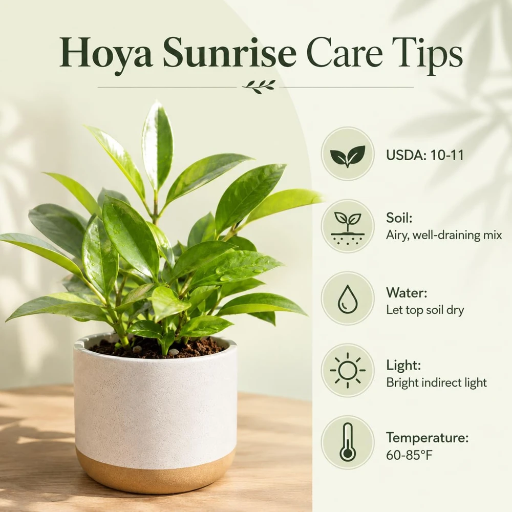 Set of 2 Hoya Sunrise Live Plants, 4-8 Inch Tall, Indoor/Outdoor Succulent - Image 5