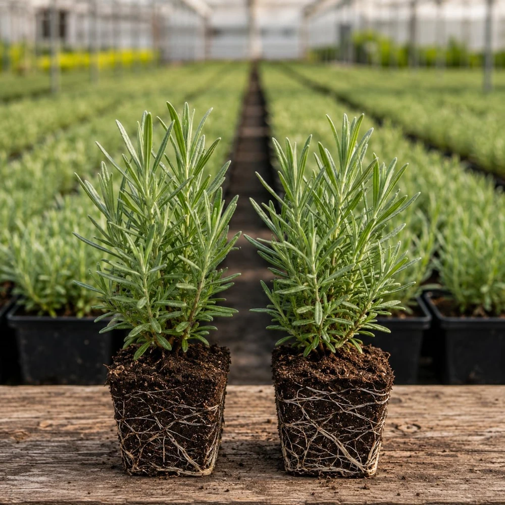 Set of 2 Lavender Live Plants, 4-6 Inches Tall, Blue Purple Fragrant Shrub for Outdoor Garden - Image 4