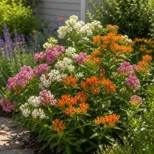 Set of 2 Milkweed Live Plants, Asclepias Tuberosa Starter Plants 4-7 Inch Tall, Perennial for Butterflies - Image 2