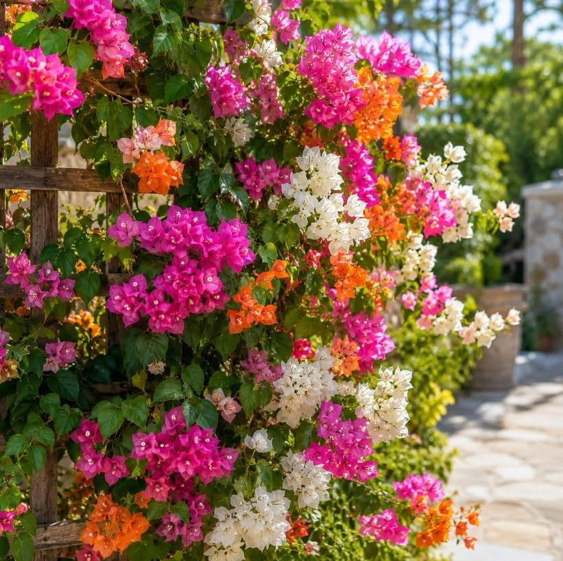 Set of 2 Mixed Bougainvillea Live Plants, 4-7 Inches Tall, Colorful Vines - Image 2