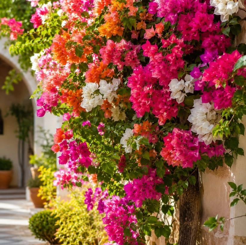 Set of 2 Mixed Bougainvillea Live Plants, 4-7 Inches Tall, Colorful Vines - Image 4