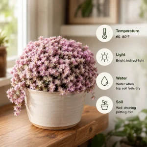 Set of 2 Pink Callisia Repens Live Plants, 5-8 Inches Tall in 4 Inch Pots, Indoor Houseplants - Image 2