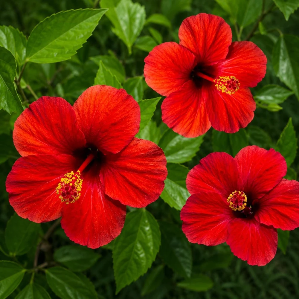 Set of 2 Red Hibiscus Live Plants, Hardy Flowering Tropical Shrub, 4-8 Inch Tall - Image 7
