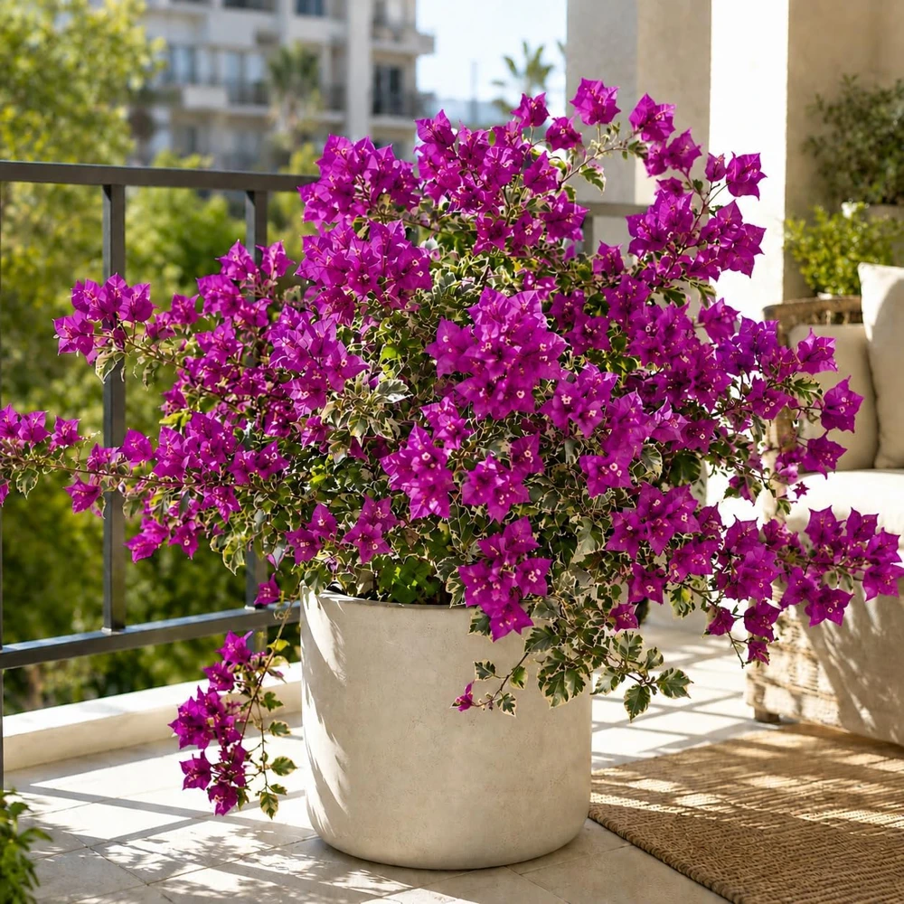 Set of 3 Blueberry Ice Bougainvillea Live Plants, 4-7 Inches, Flowering Vine - Image 6