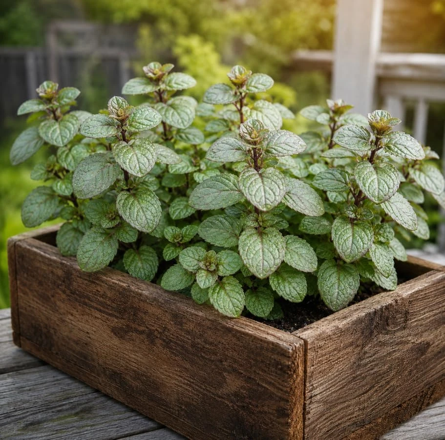 Set of 3 Chocolate Mint Live Plants, 4-7 Inches Tall, Rooted Herb Plants for Pots & Gardens - Image 2
