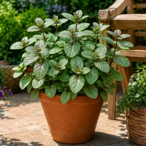 Set of 3 Chocolate Mint Live Plants, 4-7 Inches Tall, Rooted Herb Plants for Pots & Gardens - Image 3