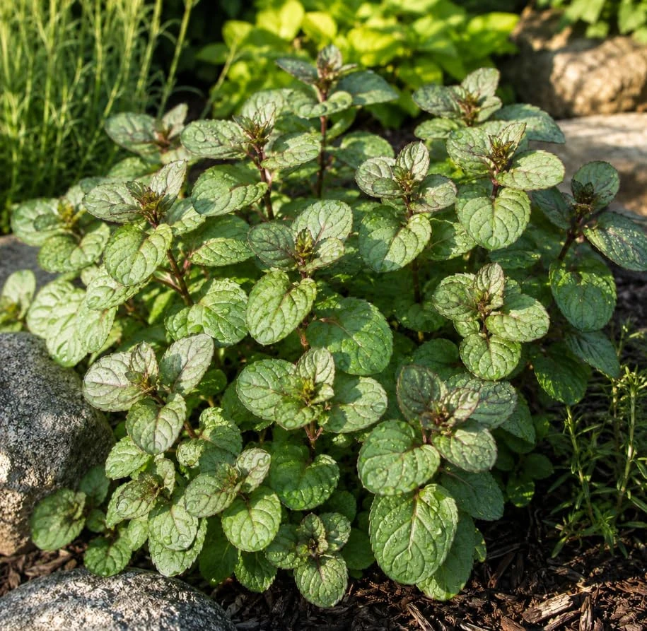 Set of 3 Chocolate Mint Live Plants, 4-7 Inches Tall, Rooted Herb Plants for Pots & Gardens - Image 5