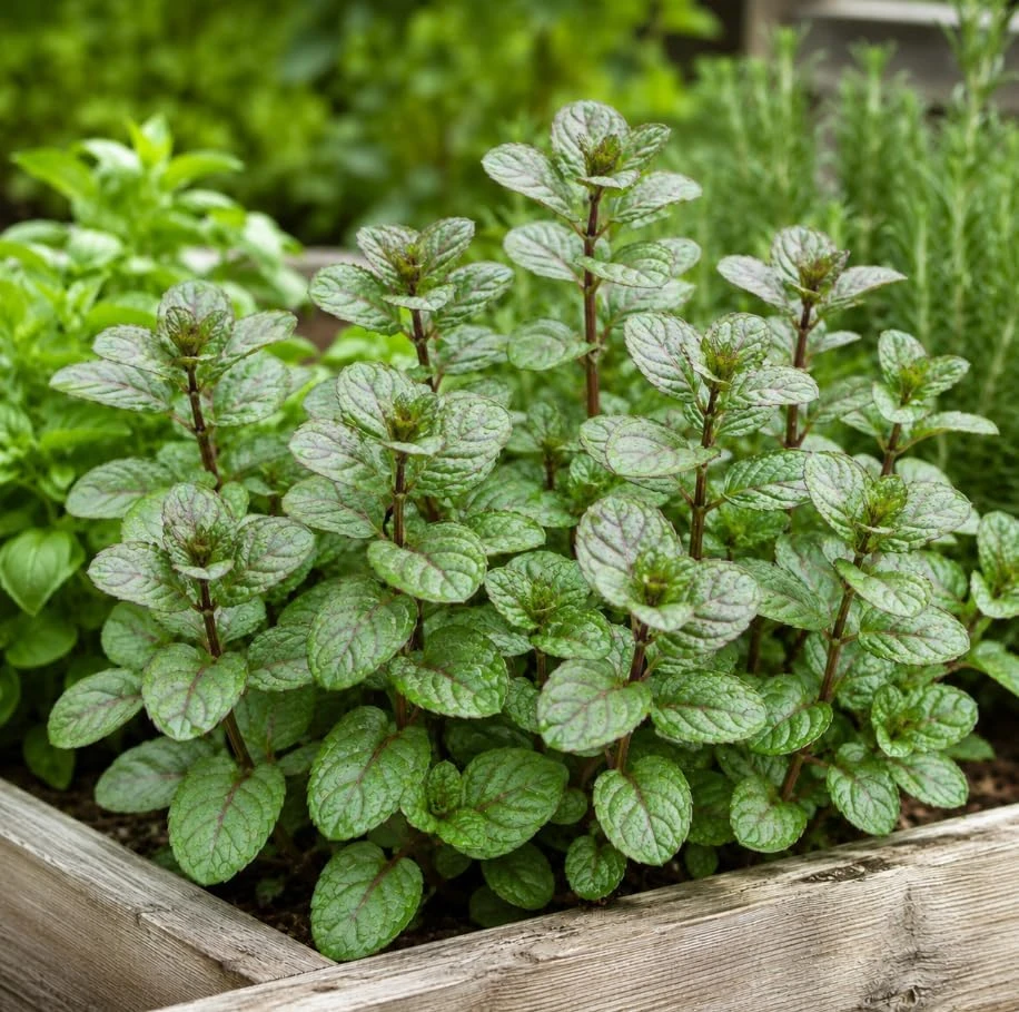 Set of 3 Chocolate Mint Live Plants, 4-7 Inches Tall, Rooted Herb for Indoor & Outdoor - Image 6