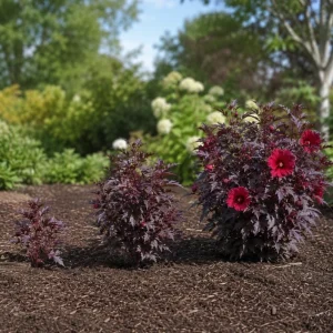 Set of 3 Cranberry Hibiscus Live Plants, 4-6 Inches Tall, Red Leaf False Roselle Shrubs for Outdoor - Image 5