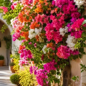 Set of 3 Mixed Bougainvillea Live Plants, 4-7 Inches Tall, Outdoor Flowering Vines - Image 4