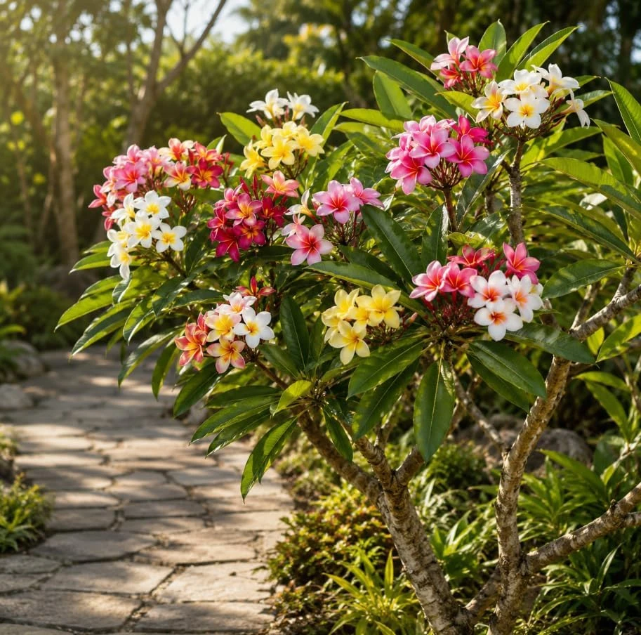 Set of 3 Mixed Plumeria Cuttings - Tropical Frangipani Live Plant for Outdoor Growing - Image 3