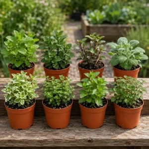 Set of 3 Random Mint Live Plants, Culinary Herb Starter Plants, 4-7 Inch Tall, Indoor/Outdoor Garden - Image 4