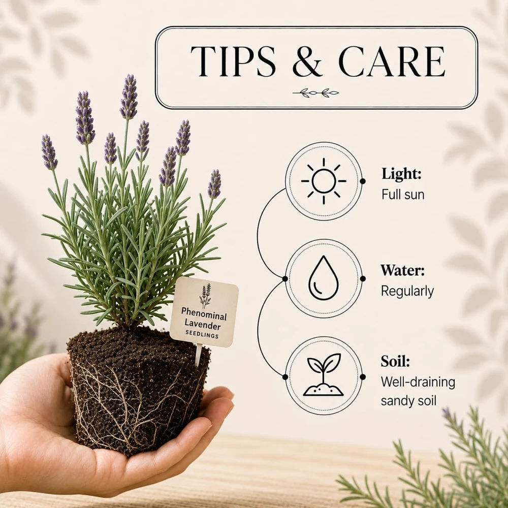 Set of 4 Blue Purple Lavender Live Plants 4-6 Inches Tall – Fragrant Outdoor Shrub - Image 3