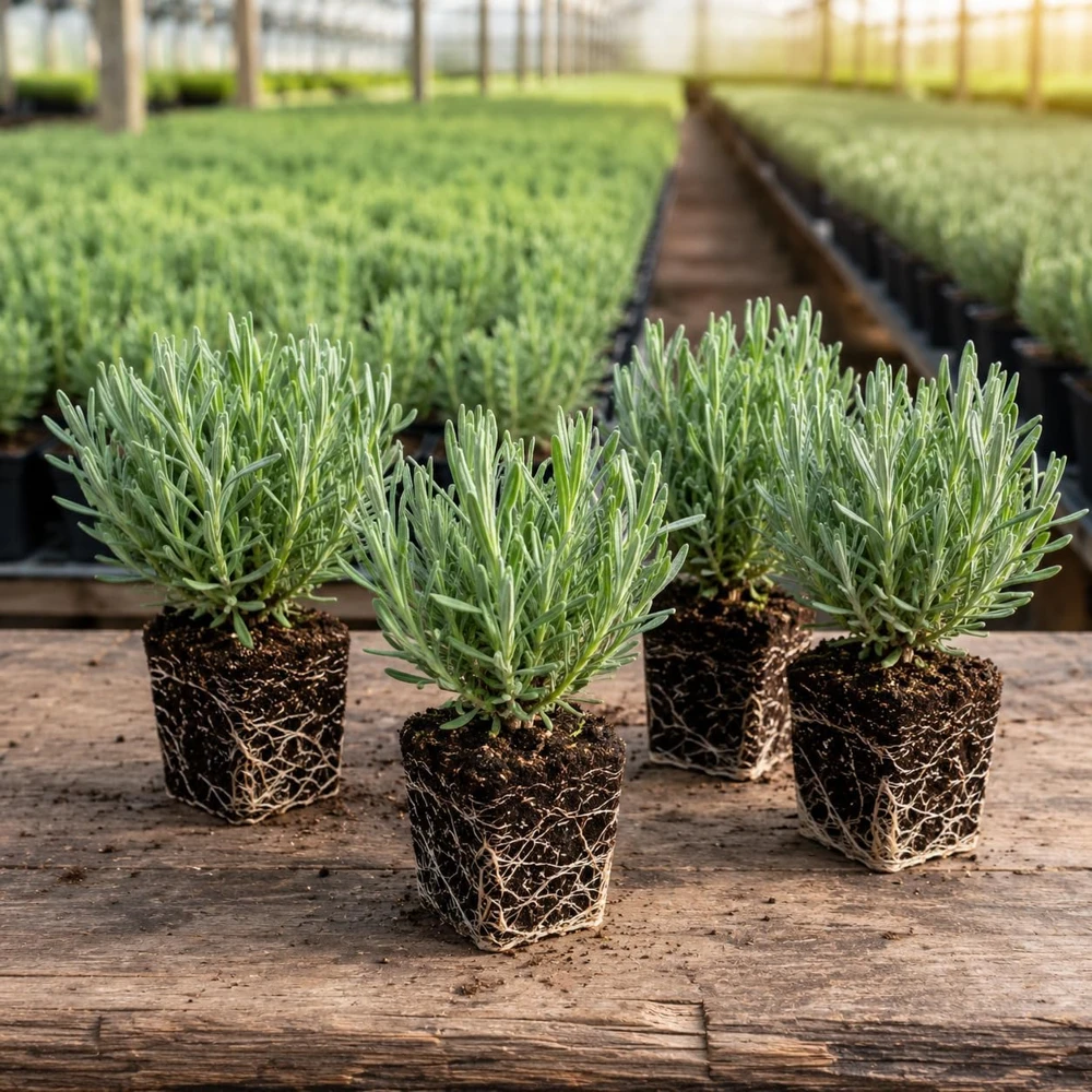 Set of 4 Blue Purple Lavender Live Plants 4-6 Inches Tall – Fragrant Outdoor Shrub - Image 4