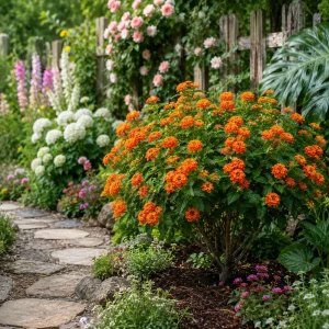 Set of 4 Bright Orange Lantana Live Plants, 4-7 Inches Tall, Trailing Flowering Starters for Outdoor - Image 4