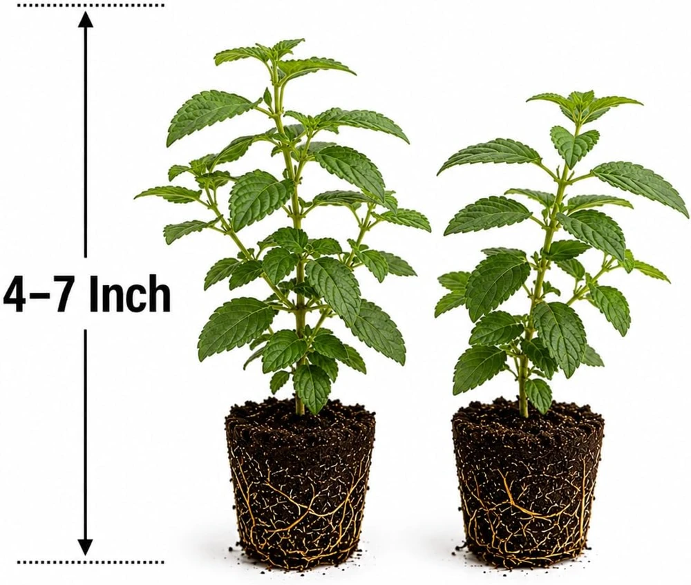 Set of 4 Bright Orange Lantana Live Plants, 4-7 Inches Tall, Trailing Flowering Starters for Outdoor - Image 5