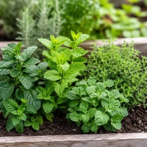 Set of 4 Mint Live Plants, Fragrant Culinary Herb Starter Plants, 4-7 Inch Tall, Indoor/Outdoor - Image 2