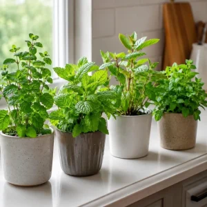 Set of 4 Mint Live Plants, Fragrant Culinary Herb Starter Plants, 4-7 Inch Tall, Indoor/Outdoor - Image 7