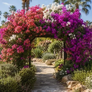 Set of 4 Mixed Bougainvillea Live Plants, 4-7 Inches Tall, Tropical Flowering Plants - Image 7