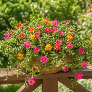 Set of 4 Mixed Portulaca Live Plants, 4-6 Inches Tall Moss Rose Starter Plants for Outdoor Gardens - Image 7