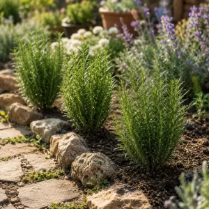 Set of 4 Rosemary Live Plants, 4-7 Inch Herb Starter Plants for Outdoor Growing - Image 2