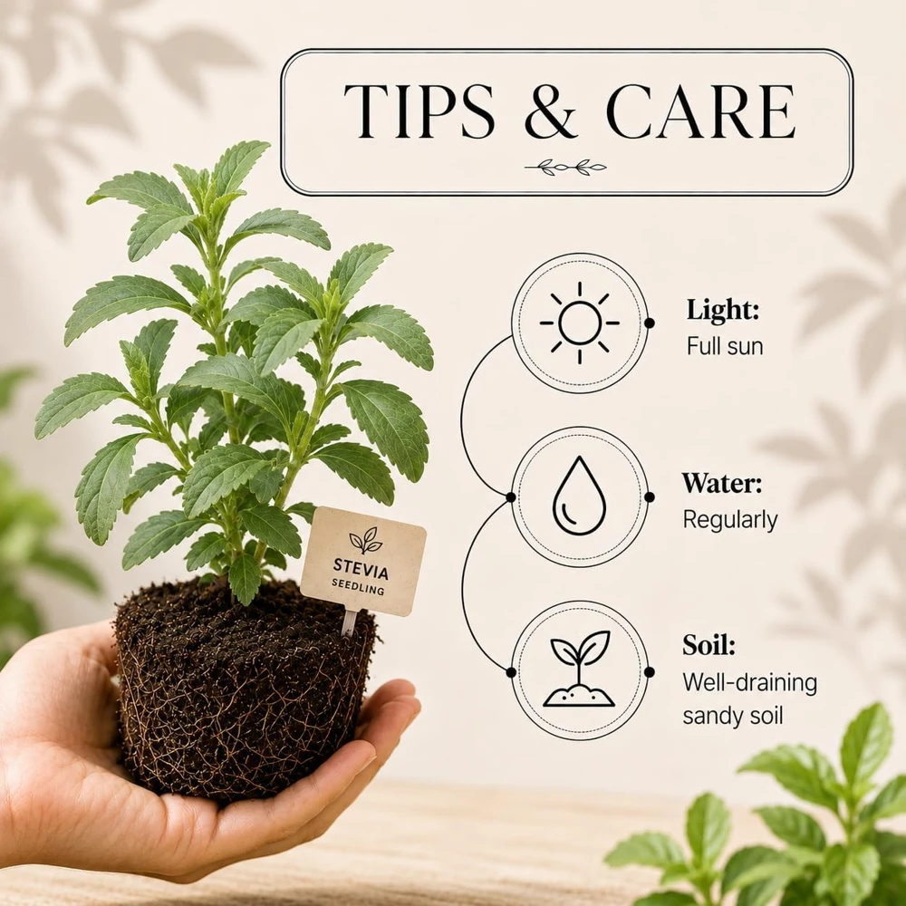 Set of 4 Stevia Live Plants, 4-6 Inches Tall, Rooted Herb Plants for Containers - Image 5