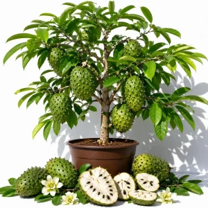 Soursop Live Plant, Guanabana Fruit Tree, 5-10 Inch Tall Tropical - Image 1