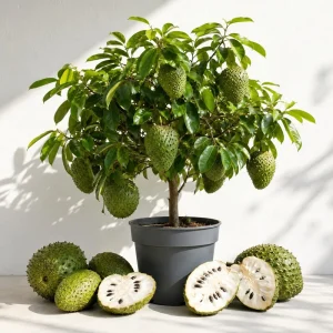 Soursop Live Plant - Guanabana Tropical Fruit Tree 5-10 Inches Tall - Image 1