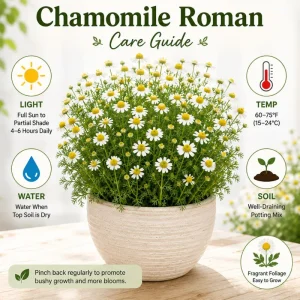 White Chamomile Live Plant Plug - Fragrant Herb Garden Plant, Beginner Friendly - Image 2