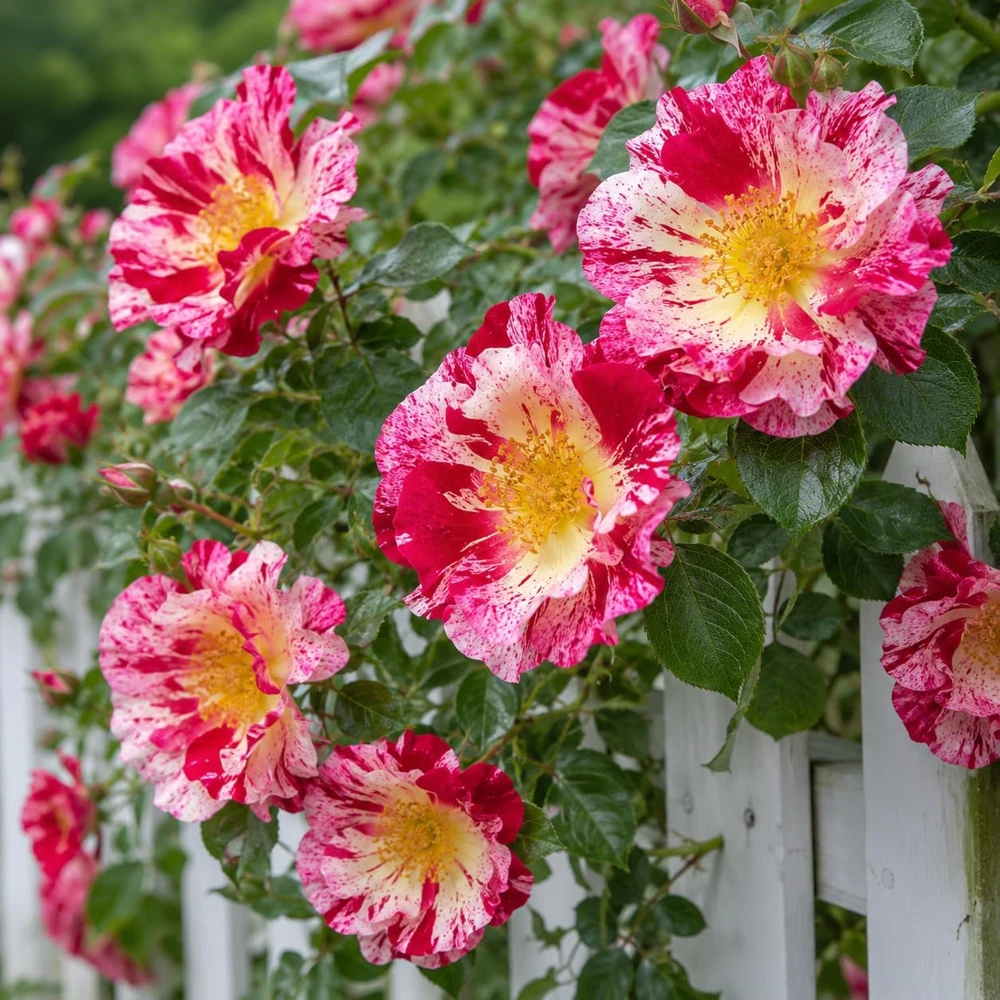 White Red Rose Plant Live for Planting, Fragrant Climbing Vine, 4-6 Inch Tall, Outdoor Garden - Image 4